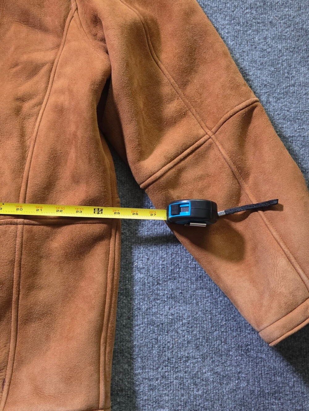 Vintage Lone Pine Shearling Coat 48 Real Leather Sheepskin - Picture 11 of 15